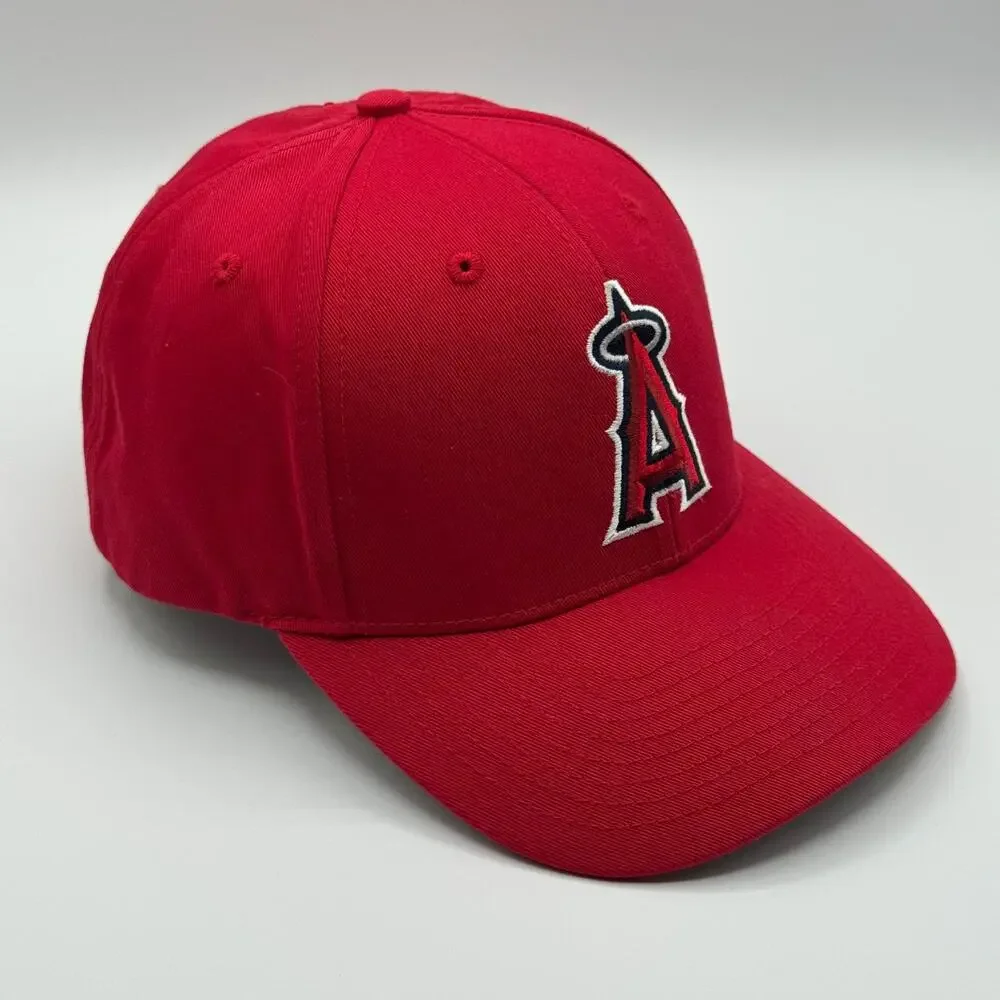 '47 Brand MVP Los Angeles Angels MLB Snapback Hat Cap Solid Red Adjustable